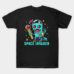 Space Invader Alien Space T-Shirt